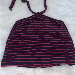 blouse with tie straps